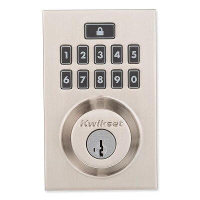 Kwikset SmartCode 914 Zigbee Contemporary Deadbolt with Home Connect, Satin Nickel